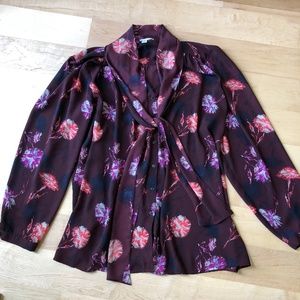 Blogger Fav Halogen Tie Neck Blouse